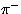 $\pi^-$