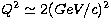$Q^2 \simeq 2 (GeV/c)^2$