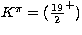 $K^{\pi }=(\frac{19}{2}^+)$