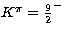 $K^{\pi }=\frac{9}{2}^-$