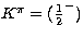 $K^{\pi }=(\frac{1}{2}^-)$