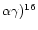 $\alpha \gamma)^{16}$