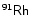 \ensuremath{\mathsf{^{91}Rh}}