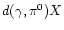 $d(\gamma,\pi^0)X$