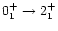 $0^+_1 \to 2^+_1$