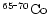 $\chem{^{65\mbox{-}70}Co}$