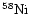 $\chem{^{58}{Ni}}$