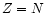 $\mth{Z=N}$