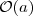 ${\mathcal O}(a)$