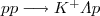 $ p p \longrightarrow K^ + \Lambda p $