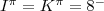 $\ensuremath I^{\pi}=K^{\pi}=8^{-}$