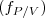$\ensuremath (f_{P/V})$
