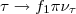 $\tau\rightarrow f_{1} \pi\nu_{\tau}$