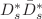 $ D_{s}^{\ast} \bar{D}_{s}^{\ast}$