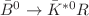 $\bar{B}^{0}\rightarrow \bar{K}^{\ast 0} R$
