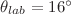 $ \theta_{lab}=16^{\circ}$