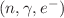 $ (n,\gamma , e^{-})$
