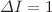 $\Delta I=1$