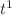 $t^{1}$