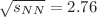 $\sqrt{s_{NN}} = 2.76$
