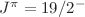 $J^{\pi} = 19/2^{-}$