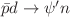 $ \bar{p}d\rightarrow \psi^{\prime} n$
