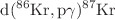 $$\mathrm {d}(^{86}\mathrm {Kr}, \mathrm {p}\gamma )^{87}\mathrm {Kr}$$