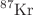 $$^{87}\mathrm {Kr}$$