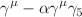 $$\gamma ^\mu -\alpha \gamma ^\mu \gamma _5$$