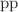 $$\mathrm {p}\mathrm {p}$$