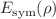 $$E_\textrm{sym}(\rho )$$