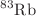 $$^{83}\mathrm {{Rb}}$$