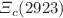 $$\varXi _{c}(2923)$$