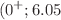 $$(0^+; 6.05$$