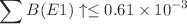 $$\sum B(E1)\uparrow \le 0.61 \times 10^{-3}$$