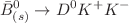 $$\bar{B}^0_{(s)} \rightarrow D^0 K^{+}K^{-}$$