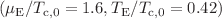 $$(\mu _\textrm{E}/T_\textrm{c,0}=1.6, T_\textrm{E}/T_\textrm{c,0}=0.42)$$
