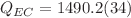 $$Q_{EC} = 1490.2(34)$$