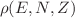 $$\rho (E,N,Z)$$