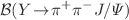 $$\mathcal{B}(Y \!\rightarrow \! \pi ^{+}\pi ^{-}J/\Psi )$$