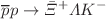 $$\overline{p} p \rightarrow \bar{\Xi }^{+} \Lambda K^{-}$$