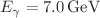 $$E_\gamma = 7.0\,\text {GeV}$$