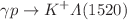 $$\gamma p\rightarrow K^+\Lambda (1520)$$
