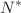 $${ N ^*}$$