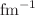 $$\hbox {fm}^{-1}$$