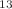 Mathematical equation: $$^{13}$$